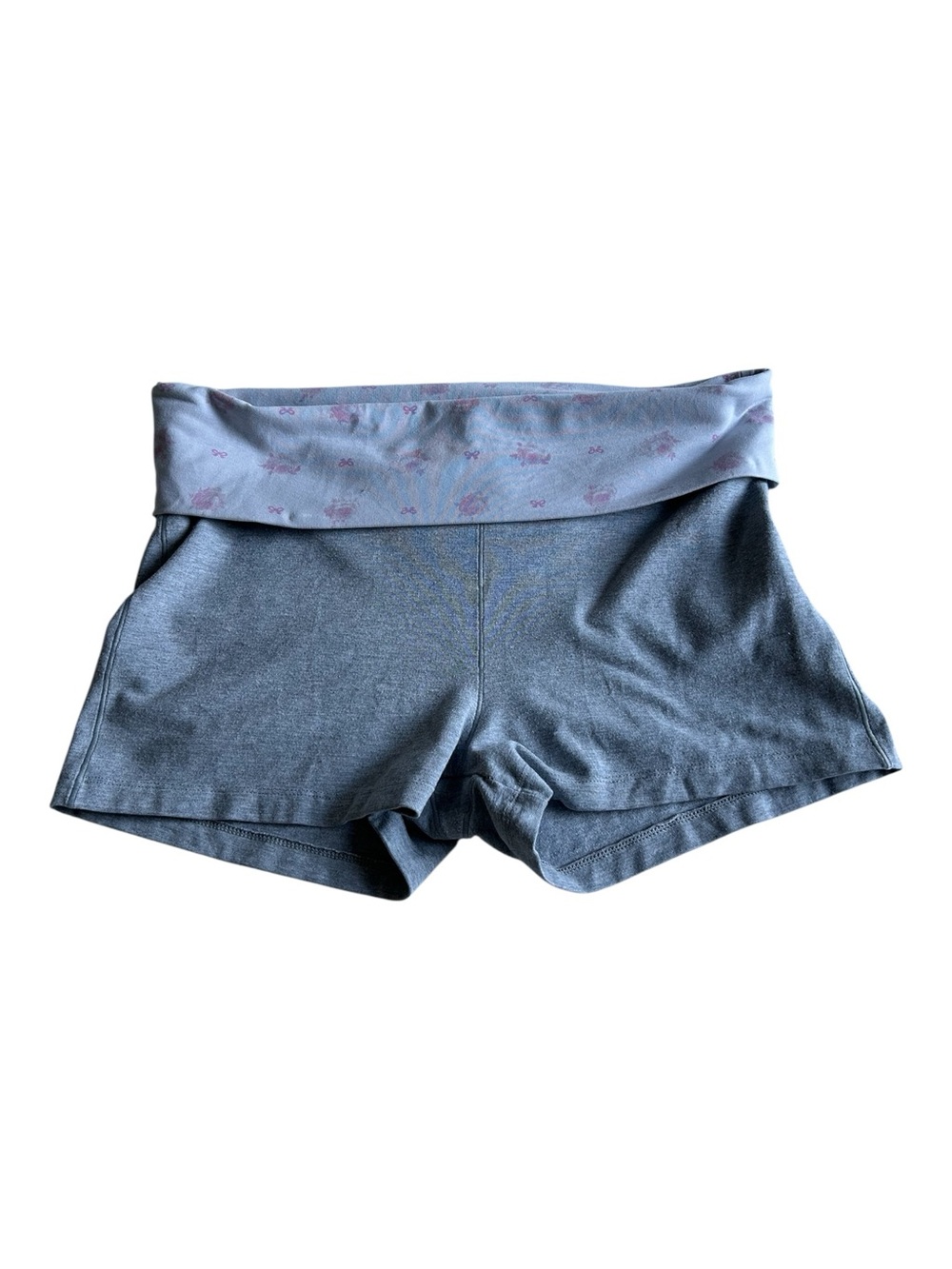 P!nk x LoveShackFancy Collab Fold-Over Waist Yoga Bike Shorts